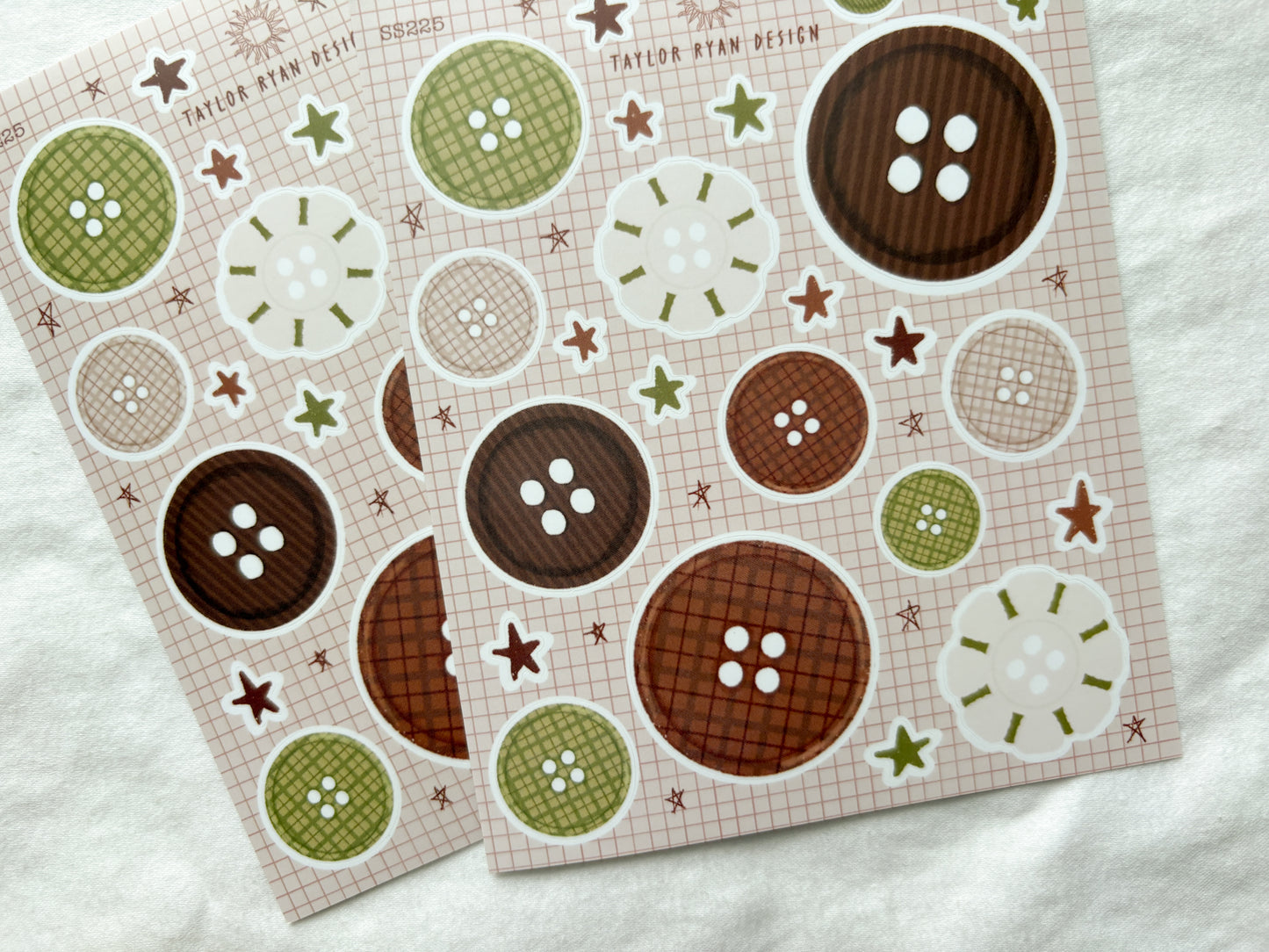 Colorful Buttons Sticker Sheet