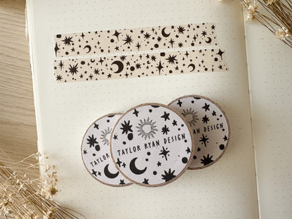B&W Stars Washi Tape