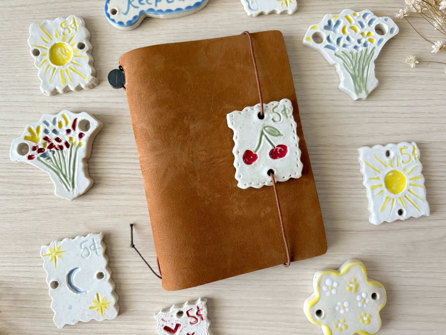 Ceramic Journal Connectors/Charms