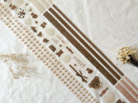 Teddy & Lace PET Tape Pack