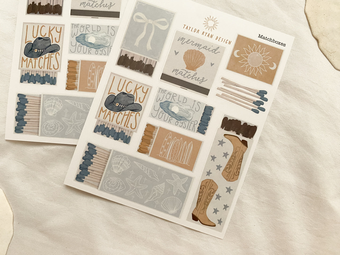 Matchboxes Sticker Sheet