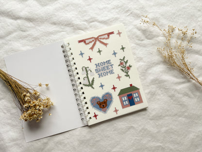 Pocket-Size Cross Stitch Sticker Collection Book