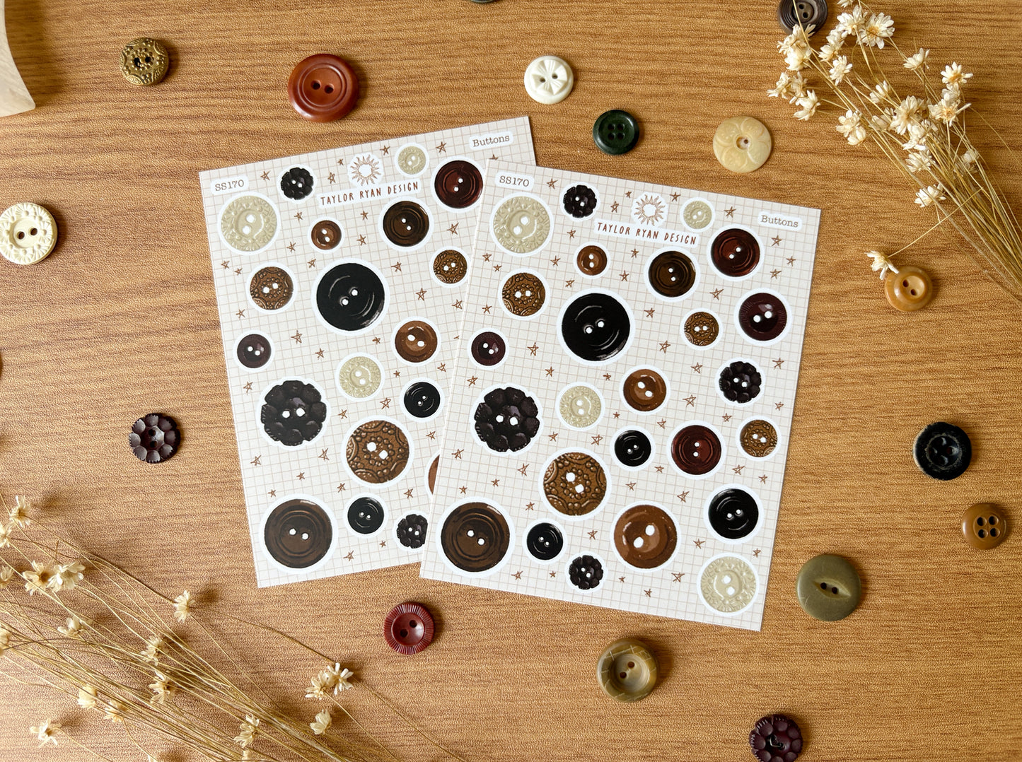 Buttons Sticker Sheet