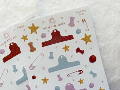Put A Pin In It Sticker Sheet
