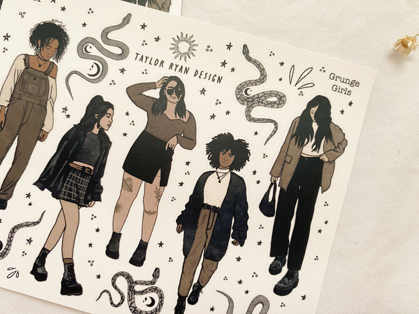 Grunge Girls Sticker Sheet