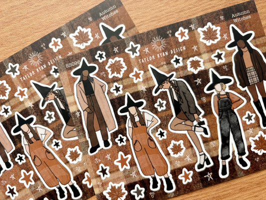Autumn Witches Sticker Sheet