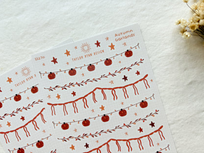 Autumn Garlands Sticker Sheet