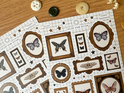Insect Taxidermy Sticker Sheet
