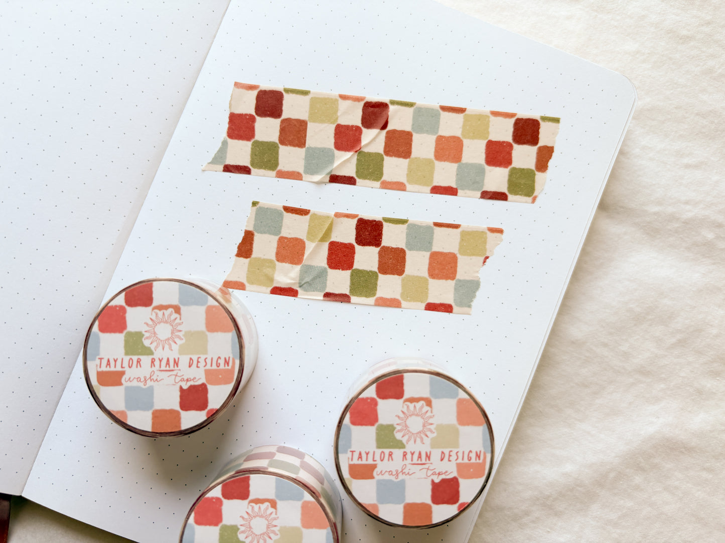 Colorful Checkerboard Washi Tape