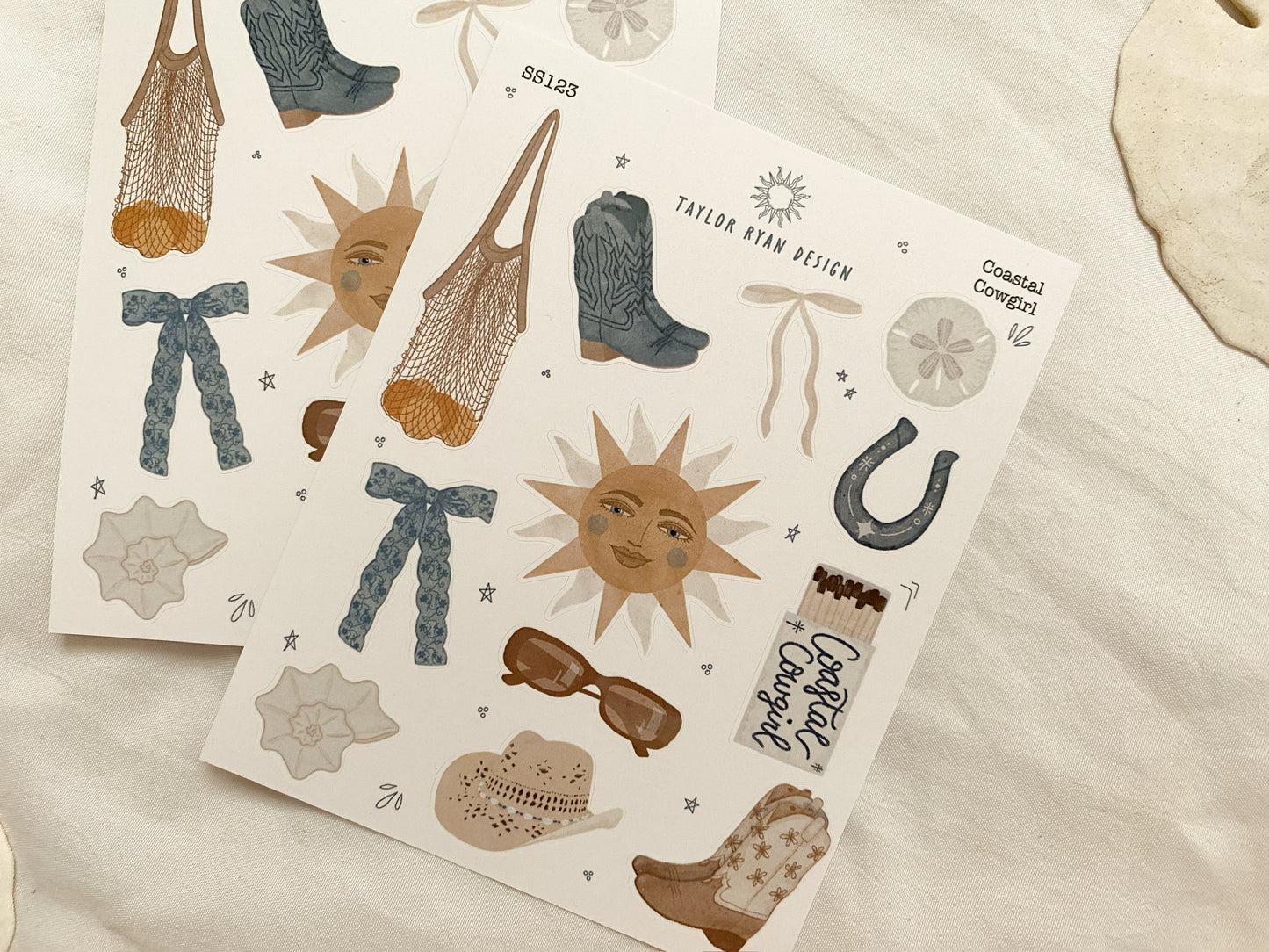 Coastal Cowgirl Sticker Sheet