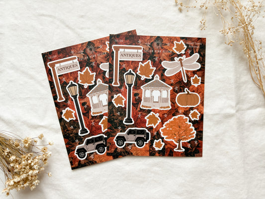 Small Town Autumn Sticker Sheet