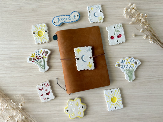 Ceramic Journal Connectors/Charms