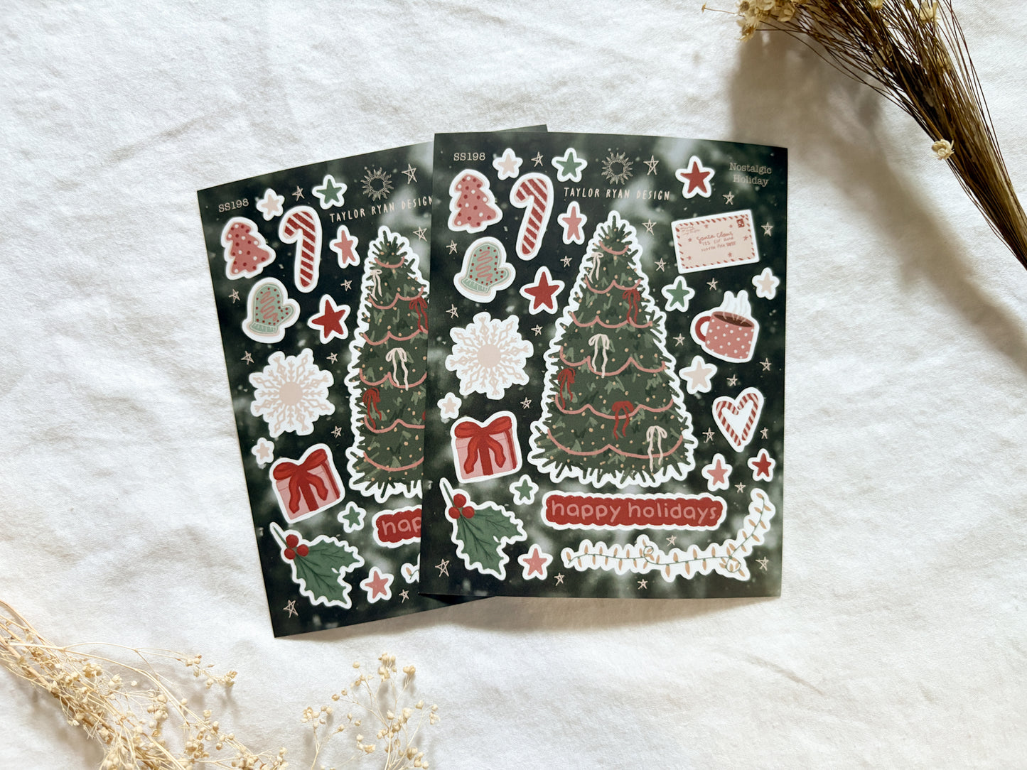 Nostalgic Holiday Sticker Sheet