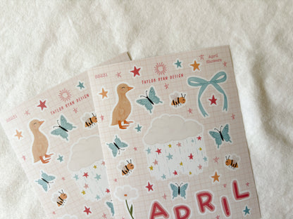 April Showers Sticker Sheet