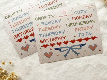 Cross Stitch Days Sticker Sheet