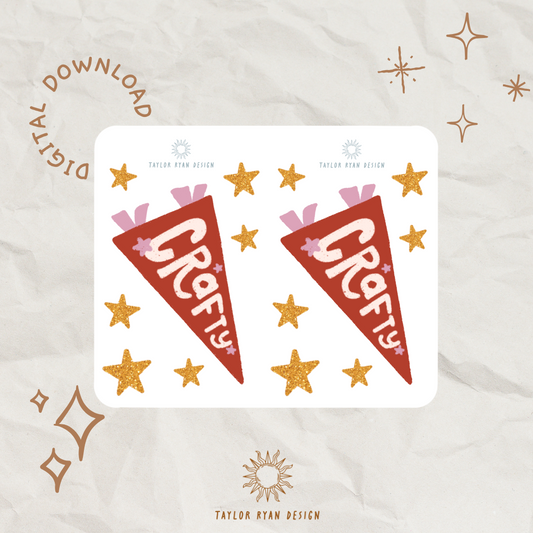 *PRINTABLE* Crafty Freebies Sticker Sheet