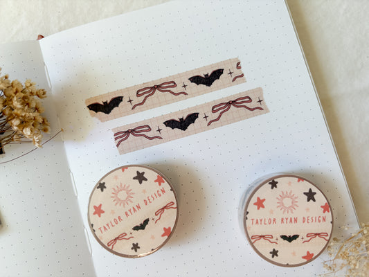 Bats & Bows Washi Tape