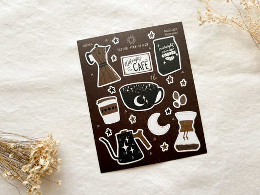 Midnight Espresso Sticker Sheet