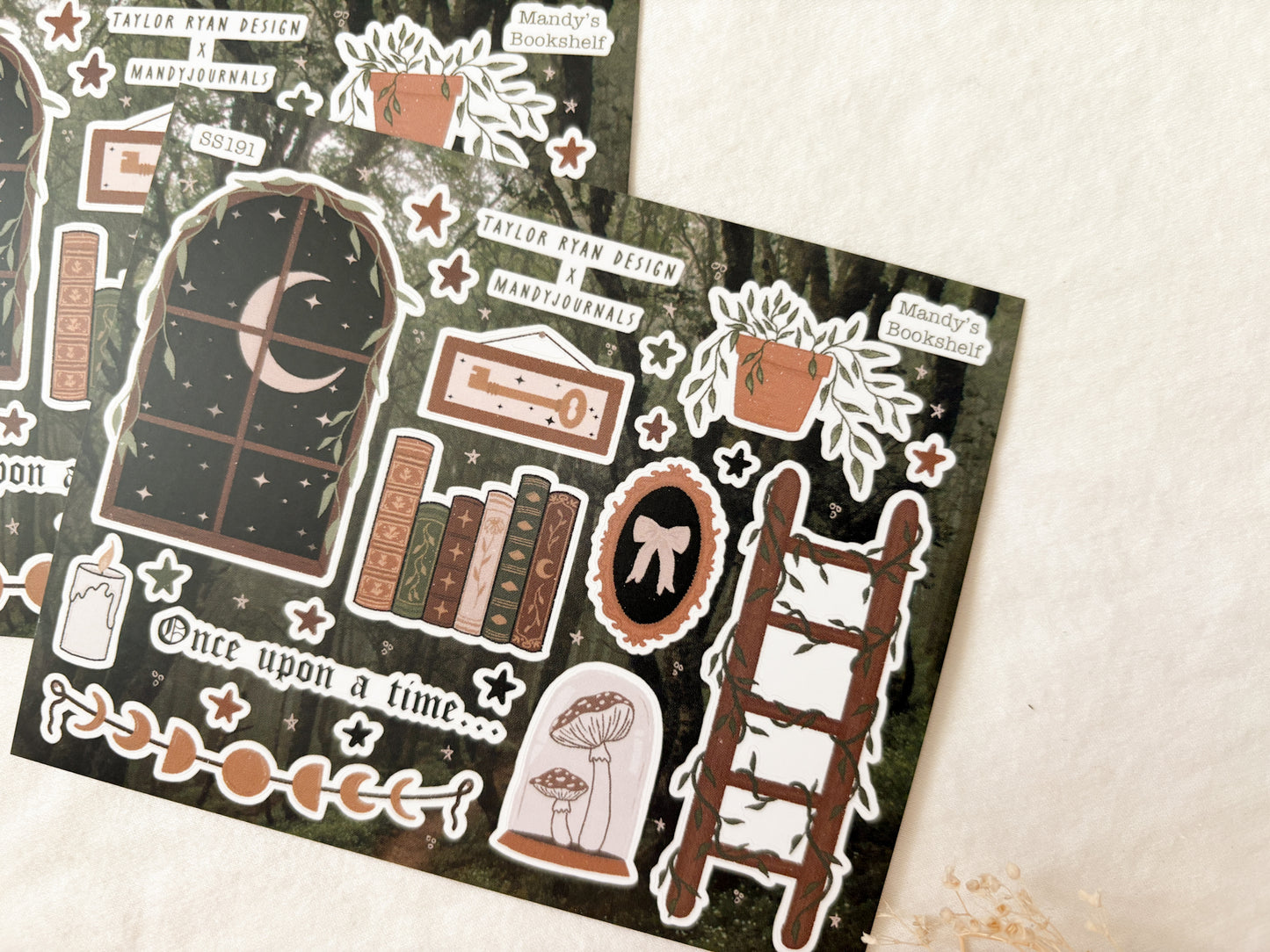 Mandy’s Bookshelf Sticker Sheet