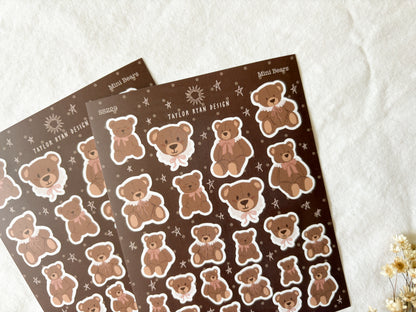 Mini Bears Sticker Sheet