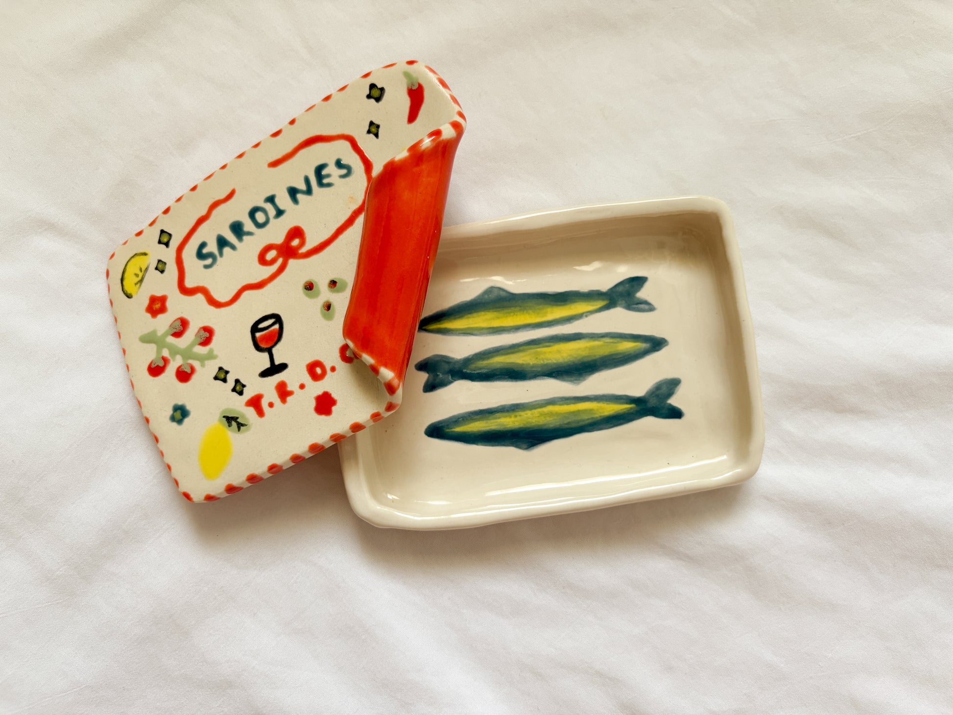 Sardine Trinket Dish #1 (Ceramic)
