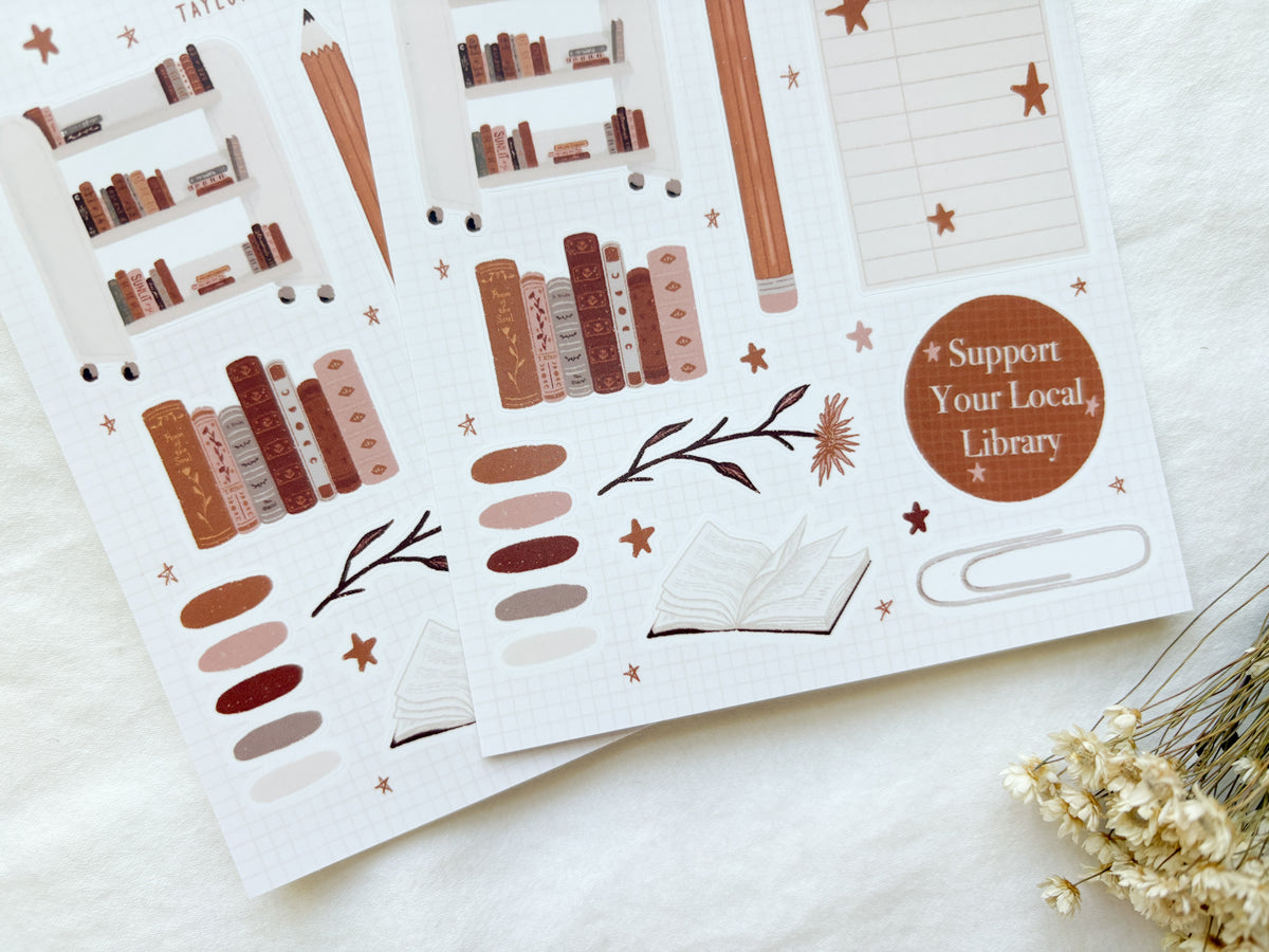 Little Library Sticker Sheet