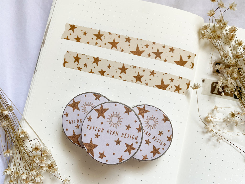 Gold Stars Washi Tape