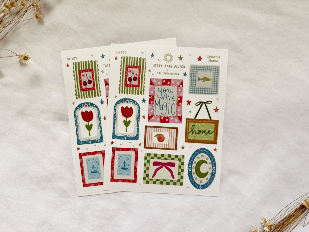 Colorful Home Sticker Sheet