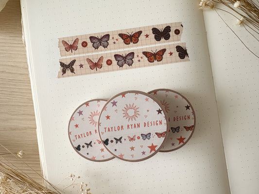 Butterflies & Buttons Washi Tape