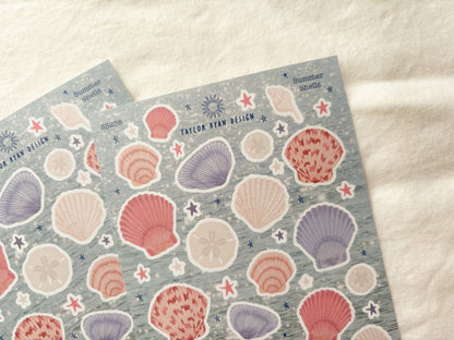 Summer Shells Sticker Sheet