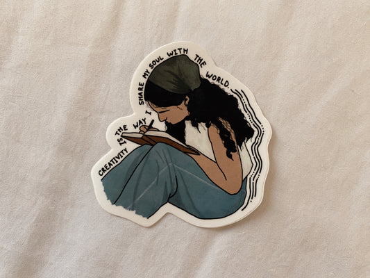 Bujo Girl Vinyl Sticker