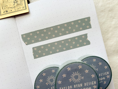 Blue Floral Washi Tape