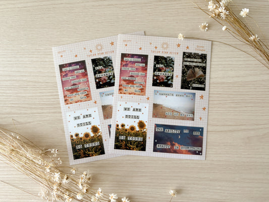Quote Collages Sticker Sheet