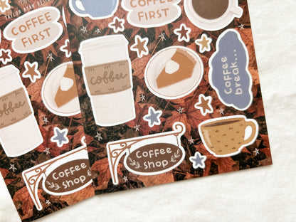 Coffee Shop Sticker Sheet