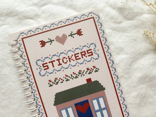 Pocket-Size Cross Stitch Sticker Collection Book
