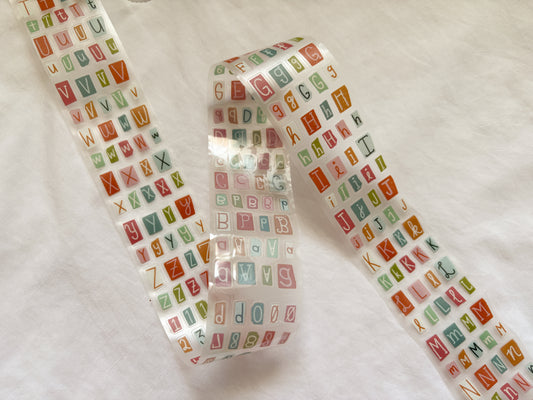 Colorful Letters & Numbers PET Tape (PRE-CUT)