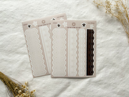 Lace Strips Sticker Sheet