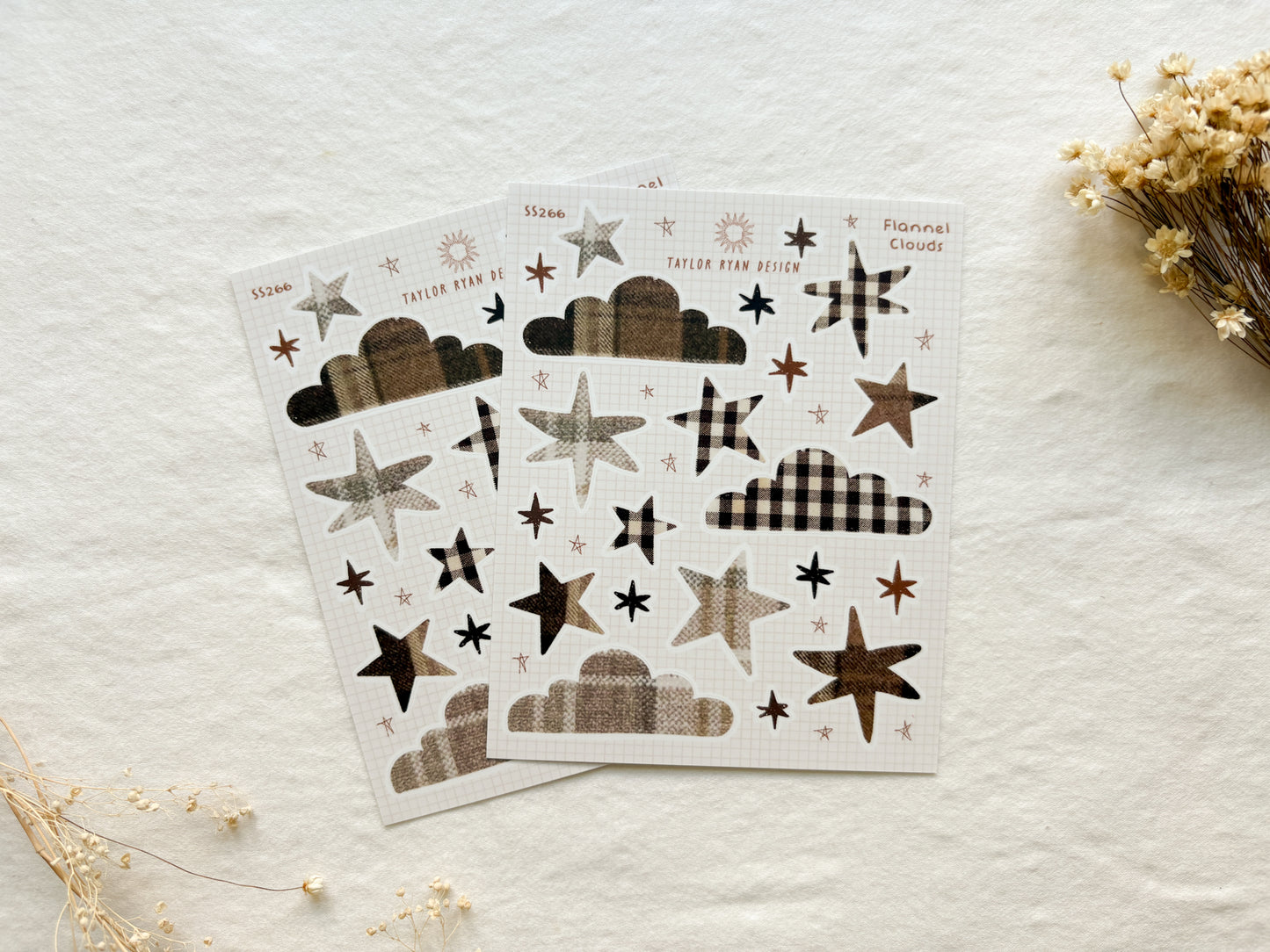 Flannel Clouds Sticker Sheet