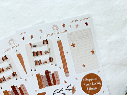 Little Library Sticker Sheet