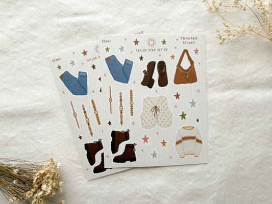 Thrifted Closet Sticker Sheet