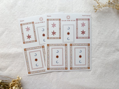 Folk Frames Sticker Sheet