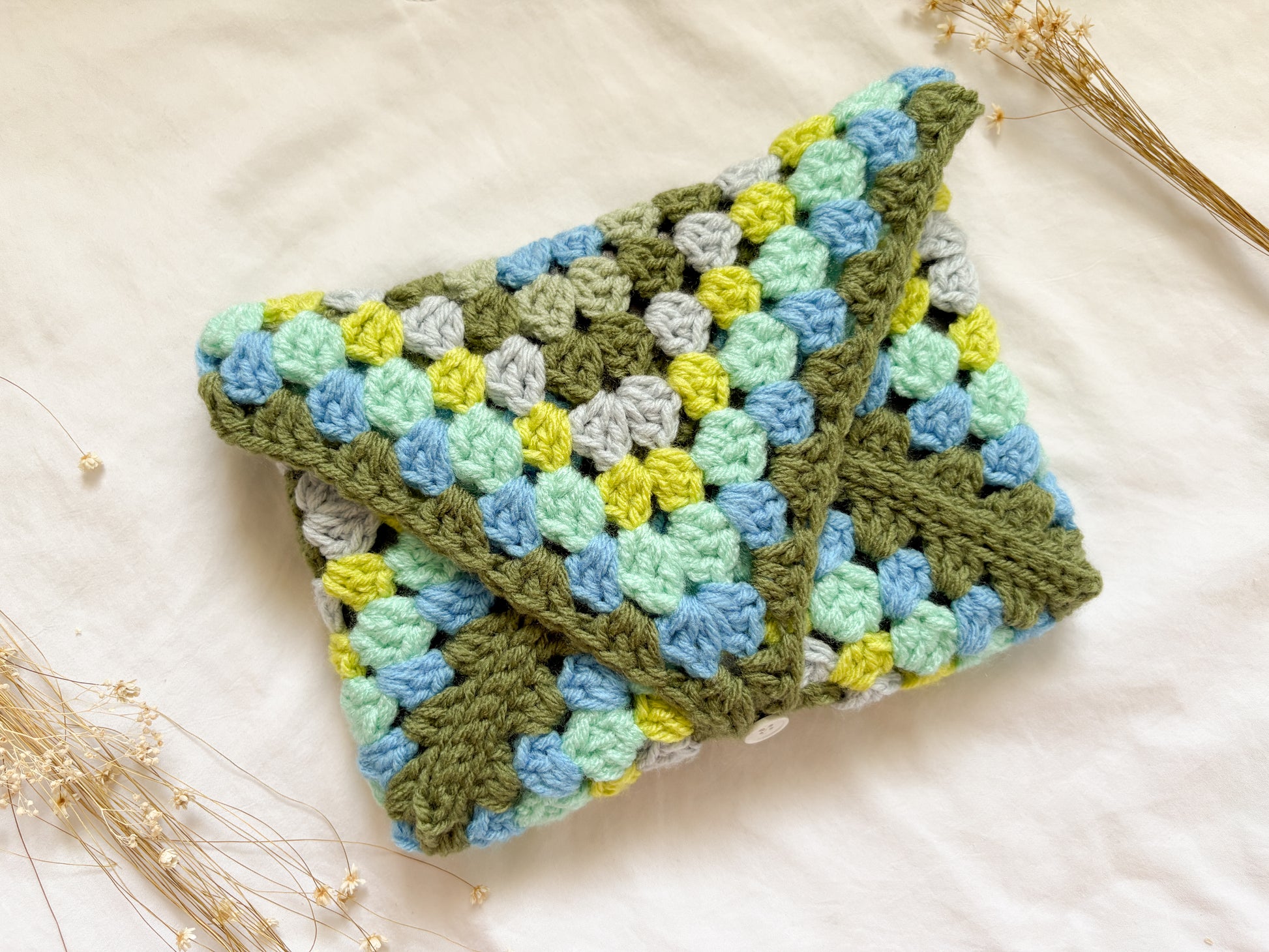 Green Crochet Journal Cover