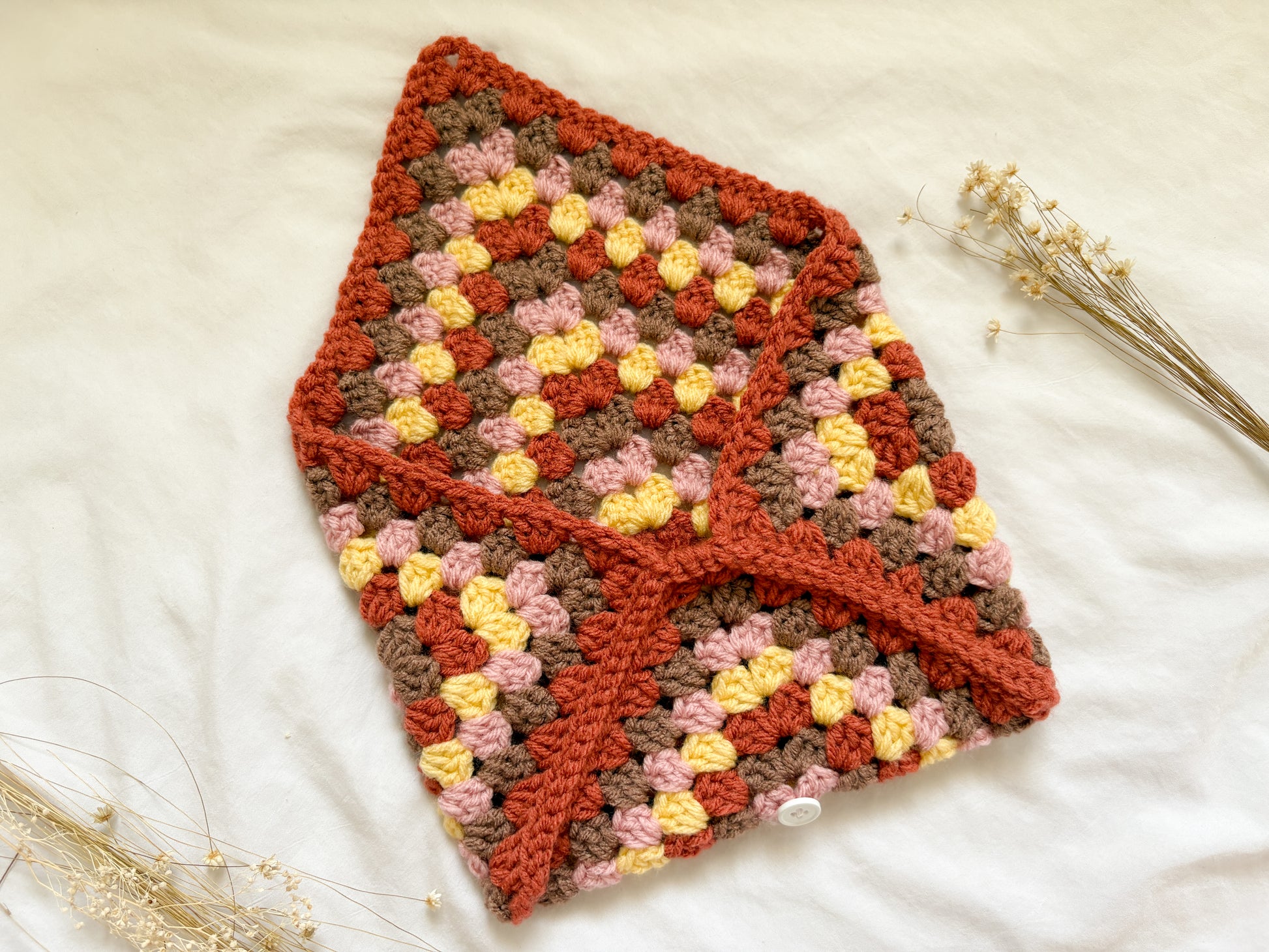 Rust Crochet Journal Cover