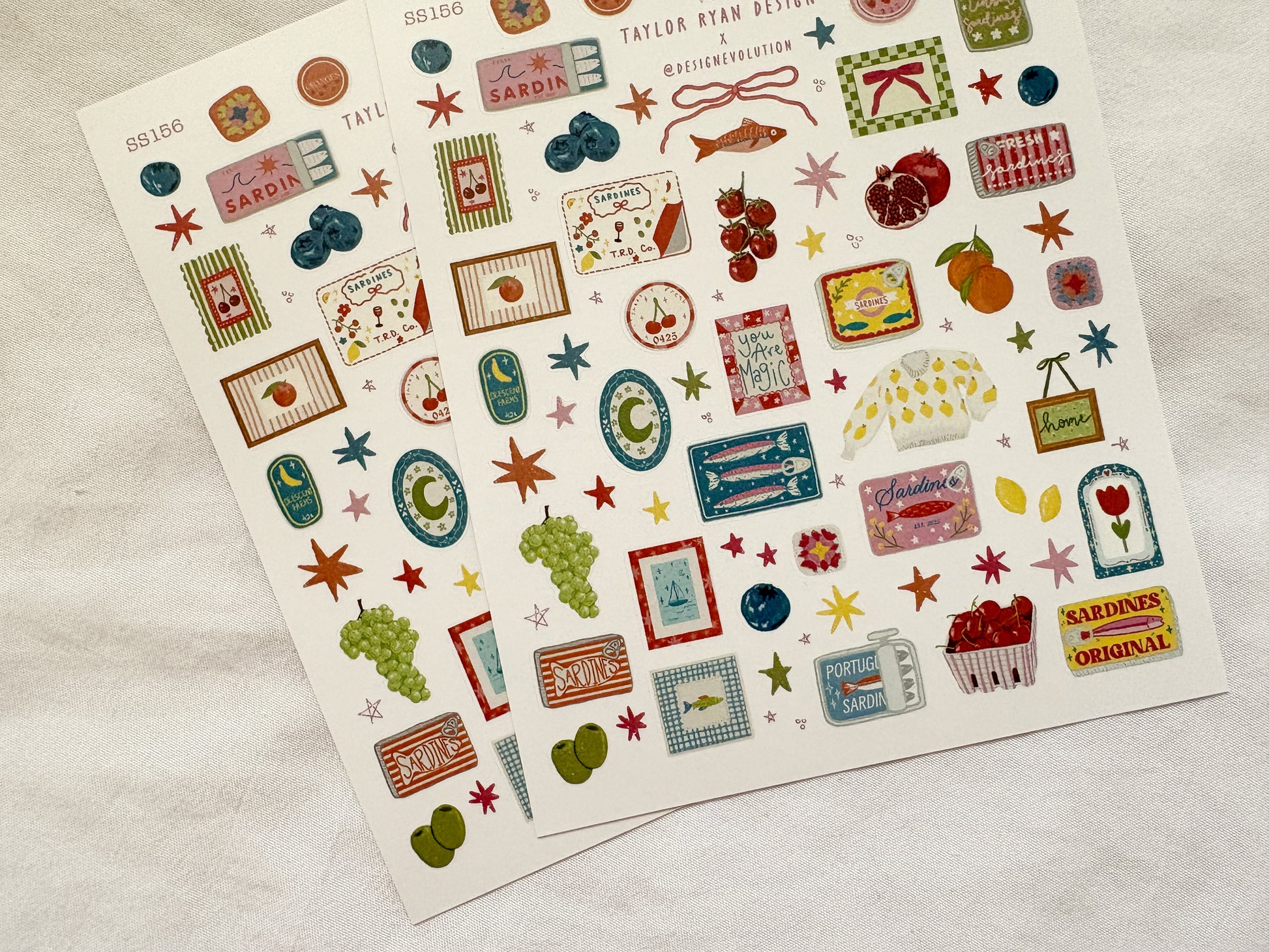 Mini Sardine Girl Sticker Sheet