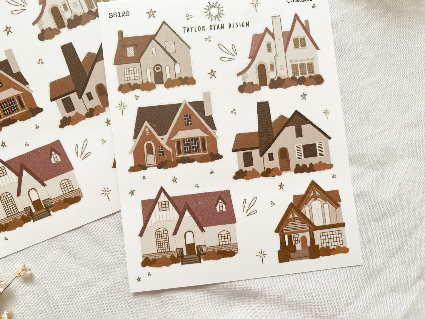 Cottages Sticker Sheet