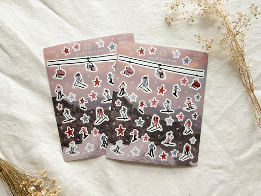 On The Slopes Sticker Sheet