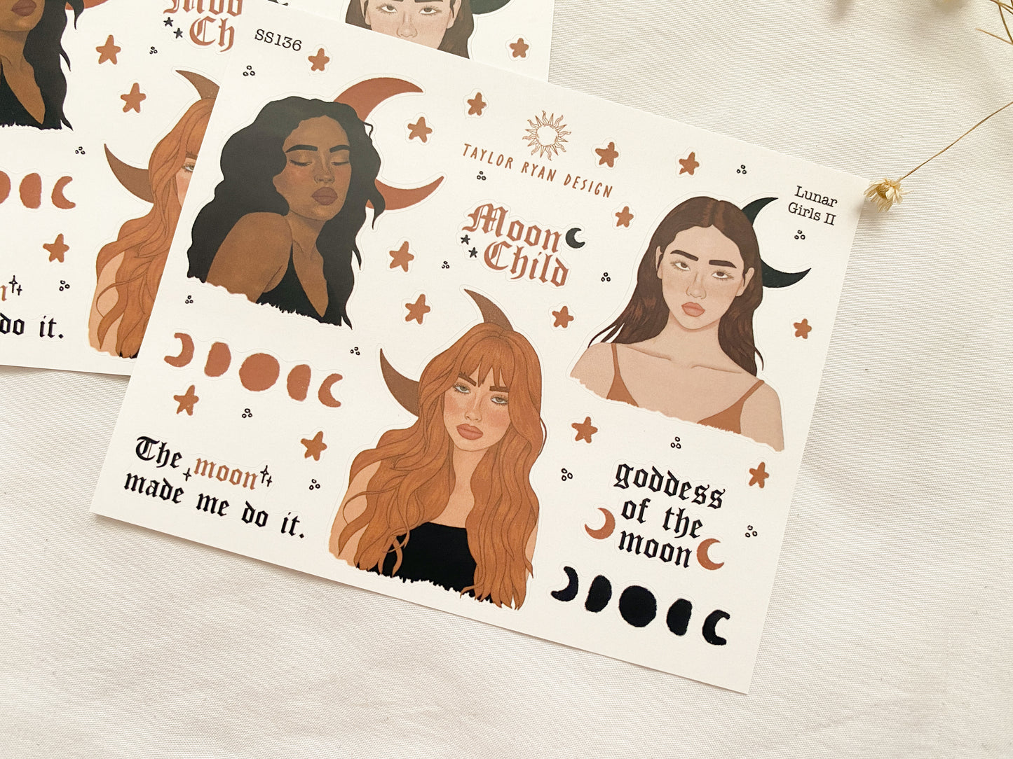 Lunar Girls II Sticker Sheet