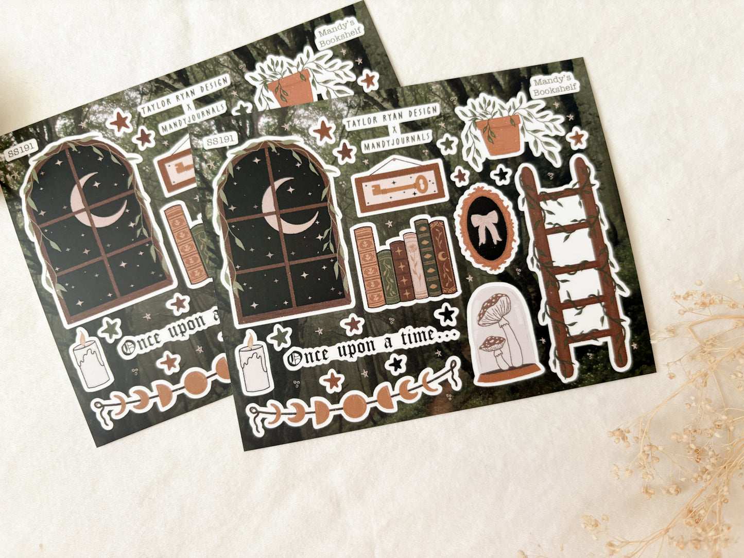 Mandy’s Bookshelf Sticker Sheet