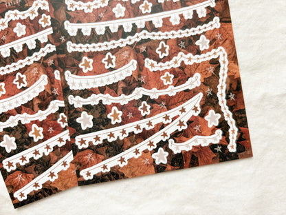 Star Garland Sticker Sheet