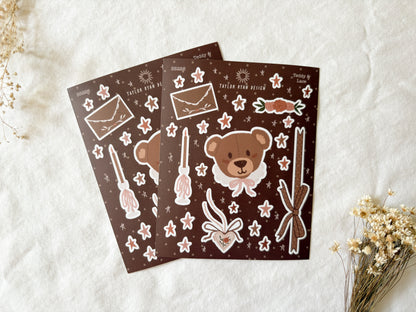Teddy & Lace Sticker Sheet